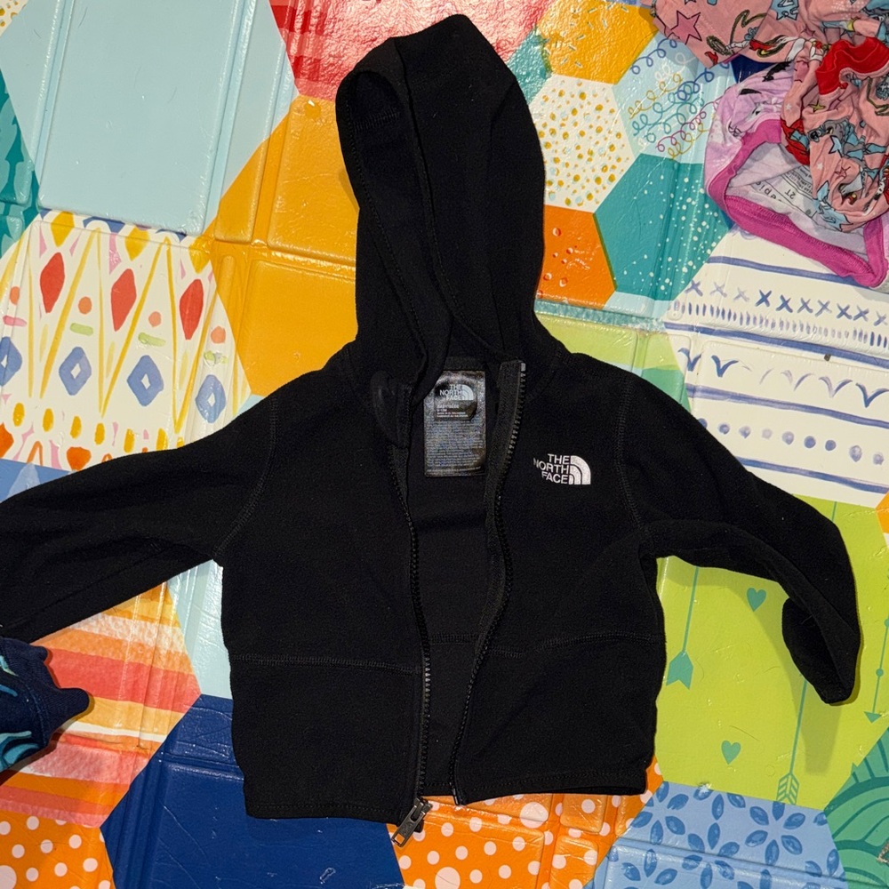 The North Face Kids Black Zip-Up Hoodie